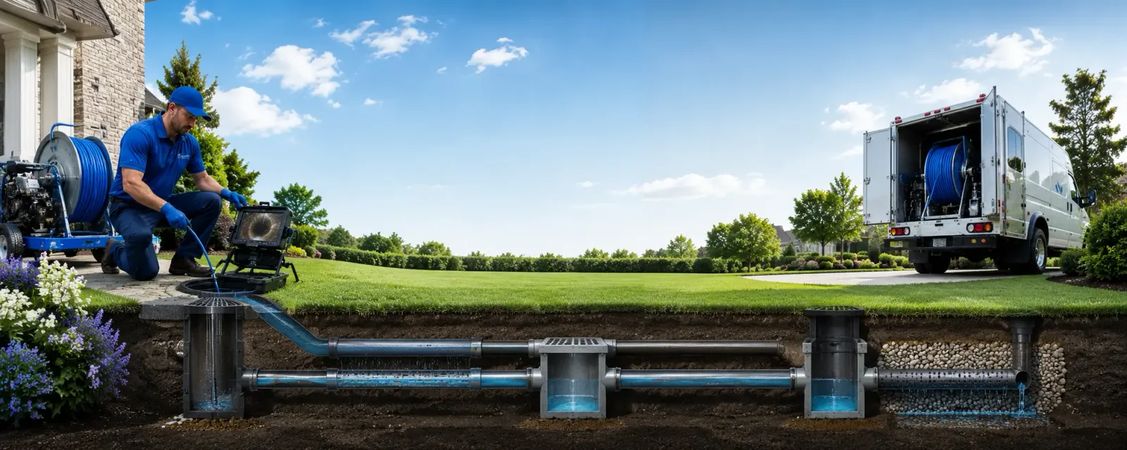 Outdoor drain cleaning information for Harrison, NJ